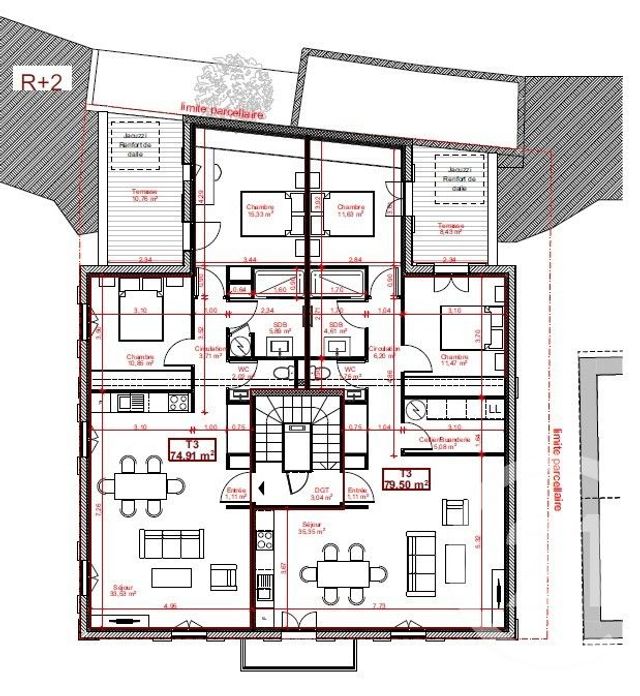 Appartement T3 &agrave; vendre - 3 pi&egrave;ces - 77,21 m2 - St Florent - 202 - CORSE
